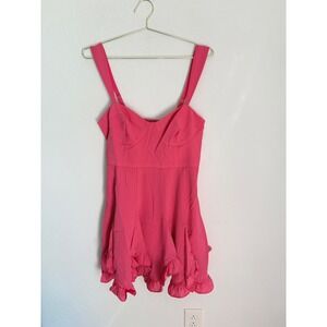 HUTCH Scallop Hem Fit & Flare Coquette Dress Size 10 NWT